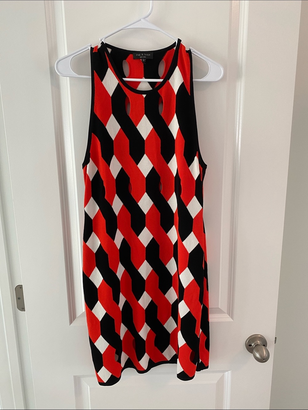 Rag & bone Geometric Dress with Cutout Detail size Large